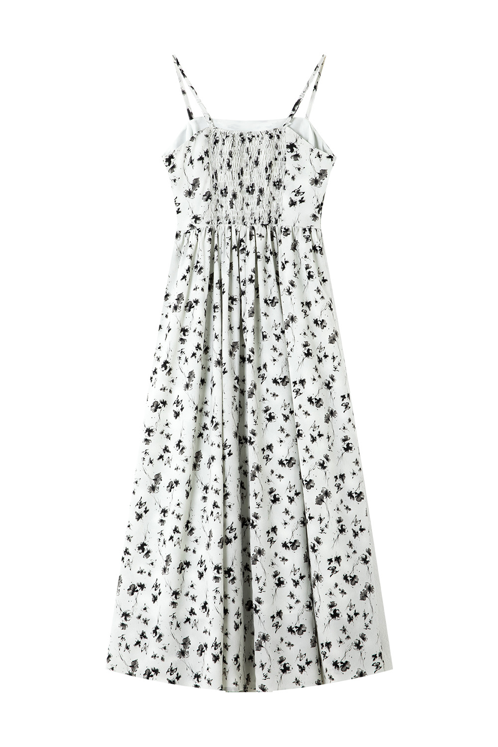 Floral Suspender Tube Top Long Dress
