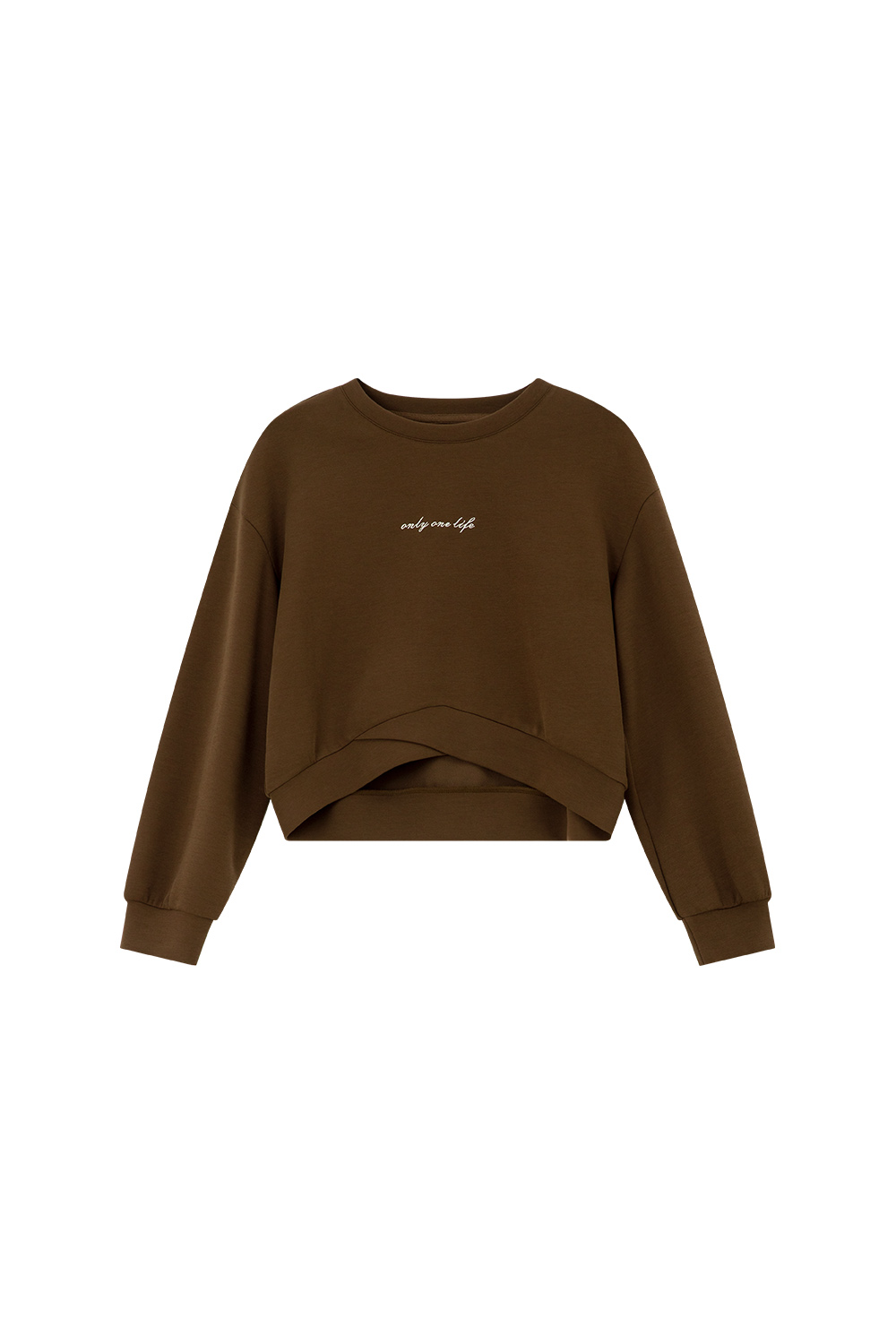 Letter Embroidered Casual Sweatshirt