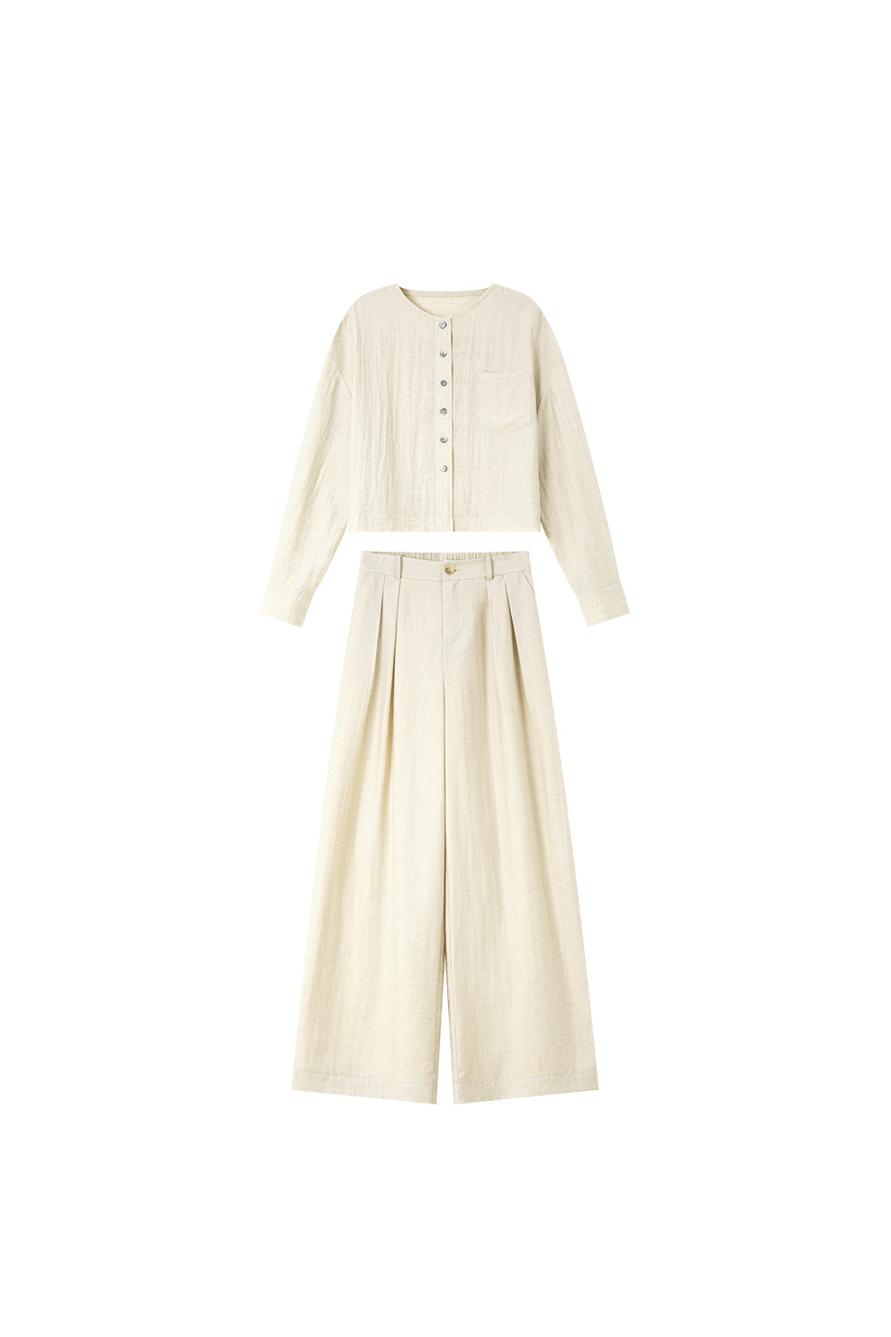 Casual Loose Linen Two-Piece Suit