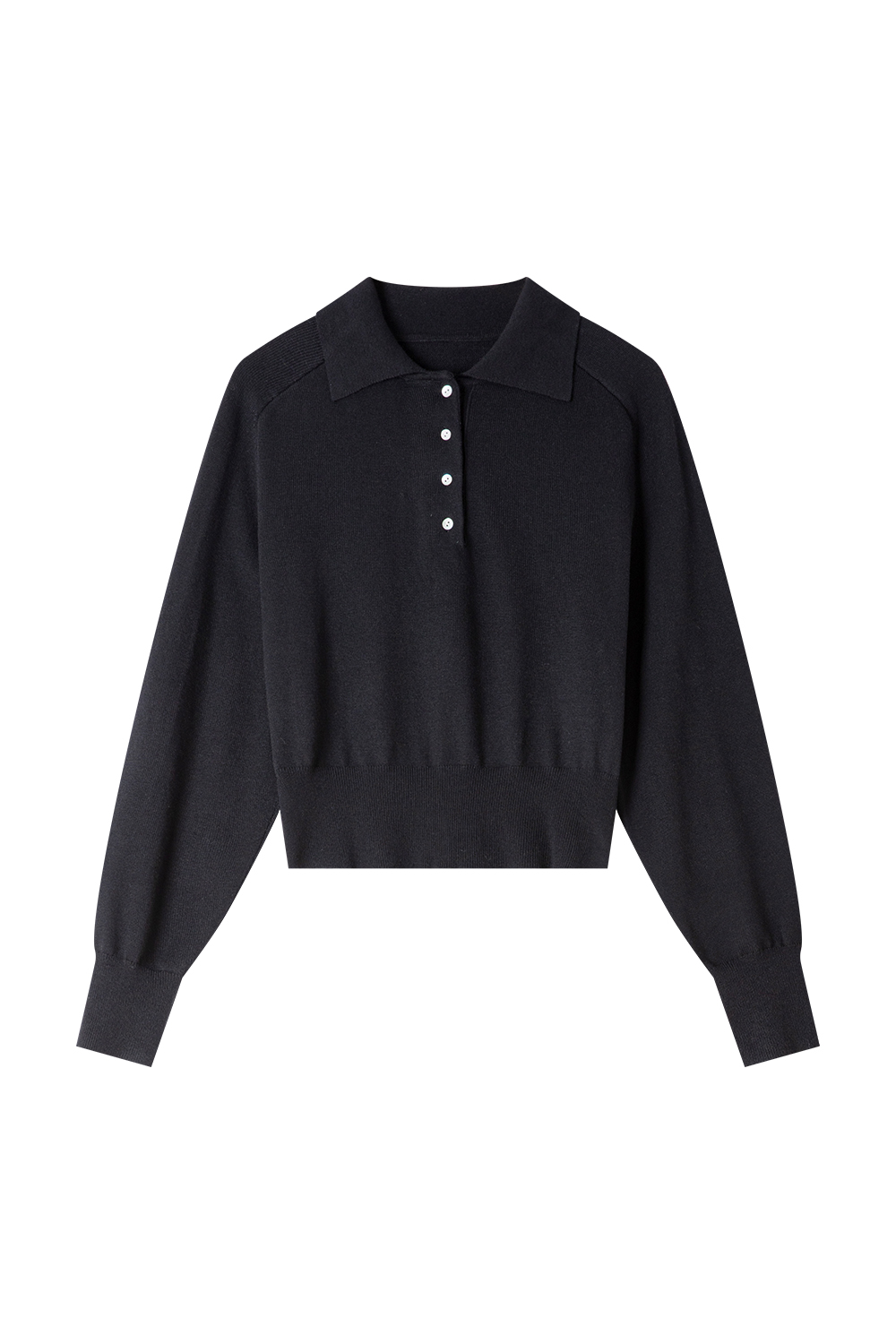 Casual lapel knitted sweater