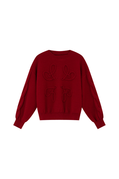 3D Line Design Sweater