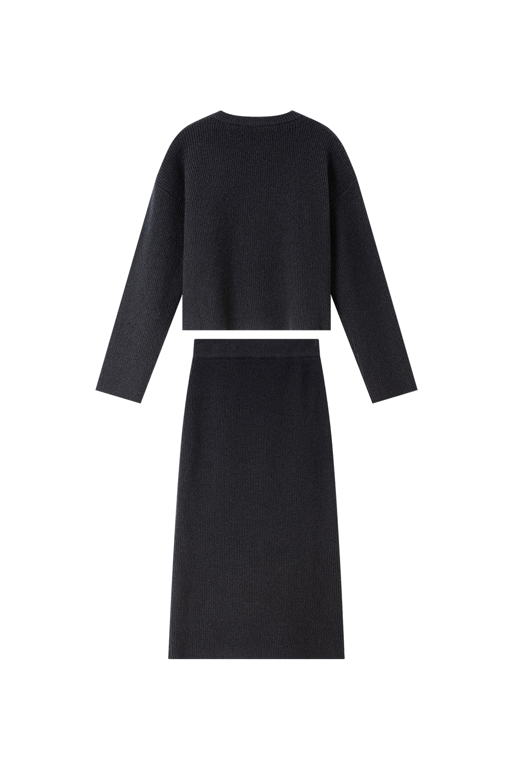 Simple And Relaxed Knitted Suit