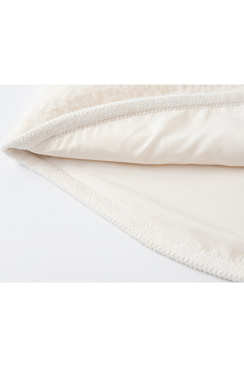 Pure-White Furry Hooded Set-VIMLYSTORE