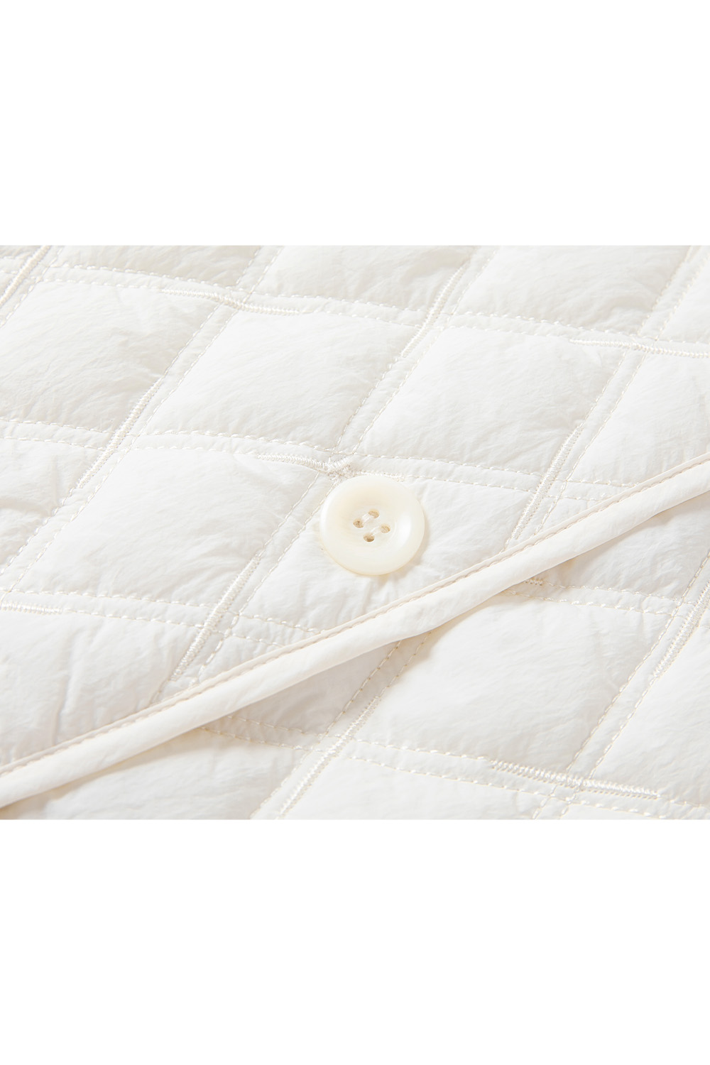 Hooded Diamond Short Cotton Coat-VIMLYSTORE