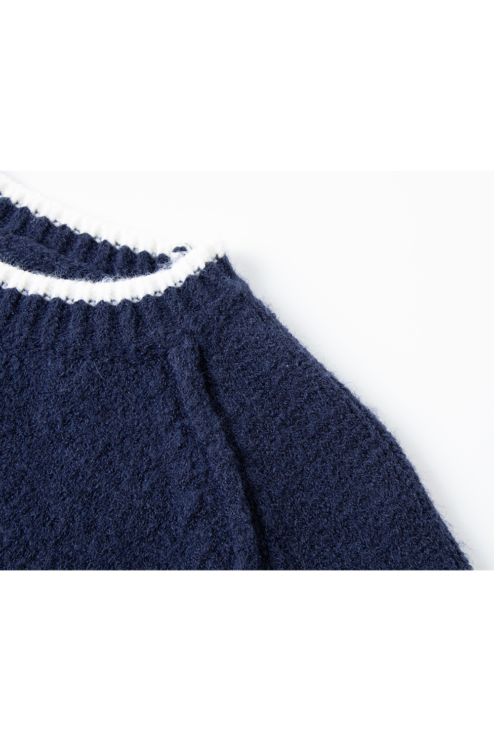 Warm Soft Grey Crewneck Sweater-VIMLYSTORE