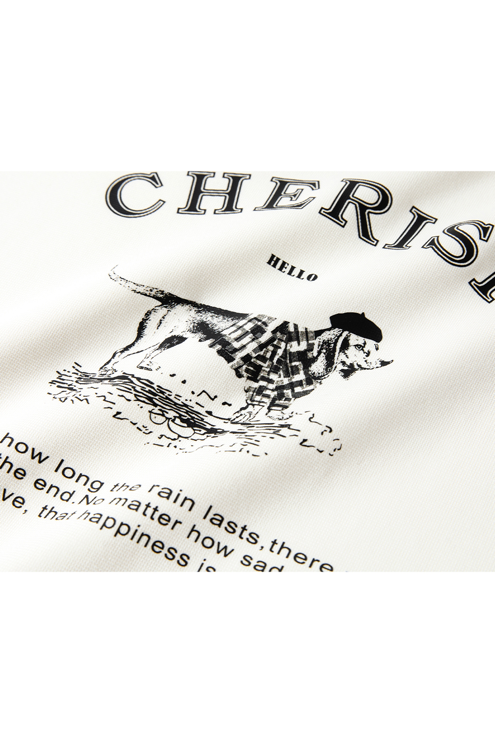 Cotton-spun Dog Printed Sports Shirt
