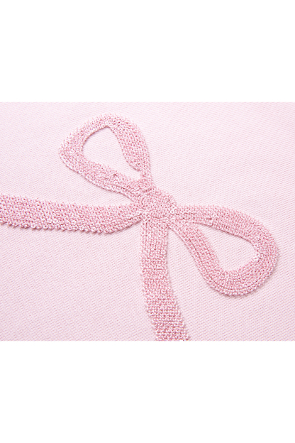 Sequined Bow Sweatshirt