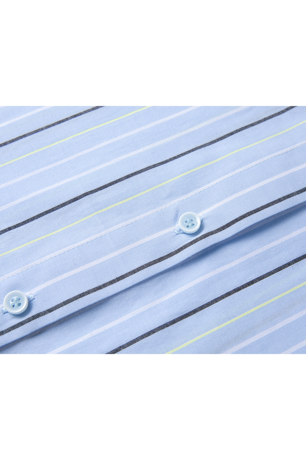Blue And White Striped Pure Cotton Shirt