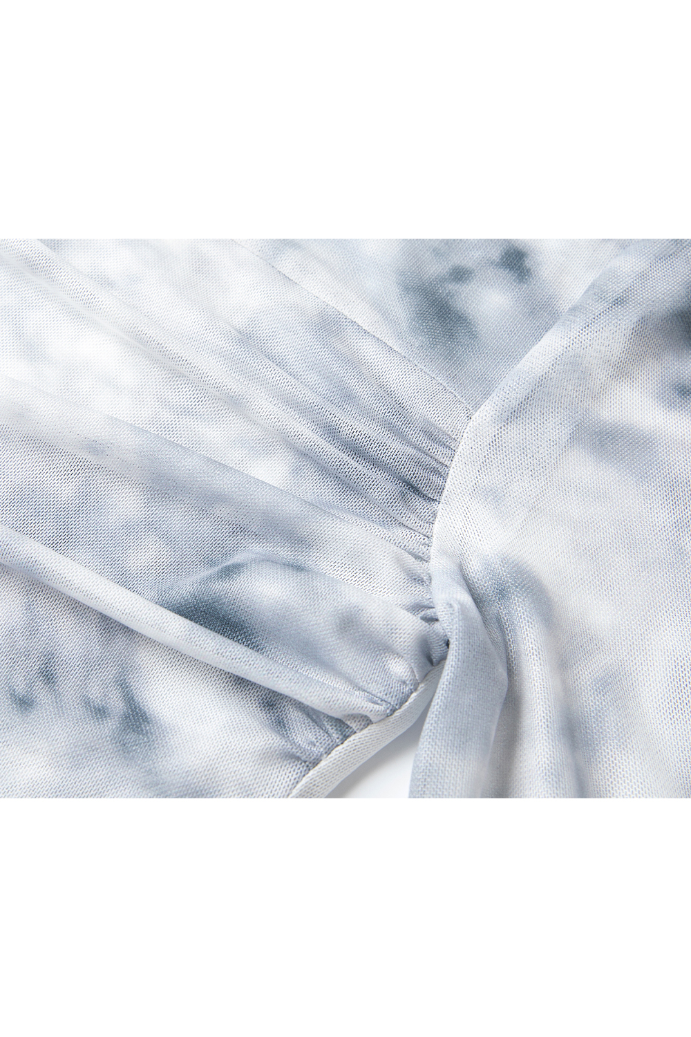 Smudge-dyed Knitted T-shirt-VIMLYSTORE