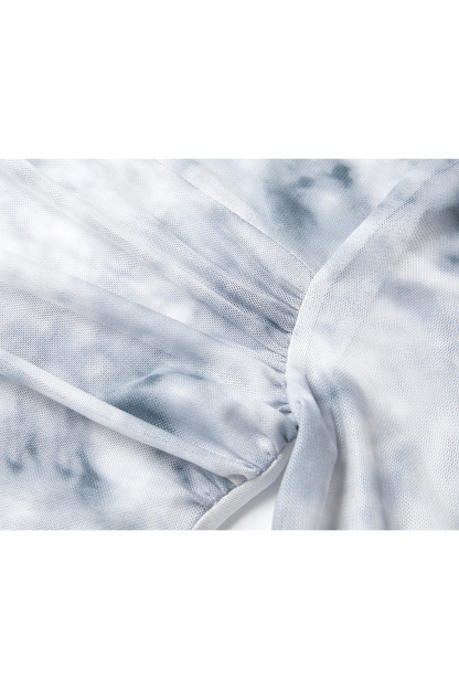 Smudge-dyed Knitted T-shirt