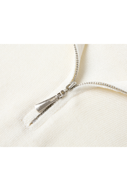 Simple Zippered Knitwear
