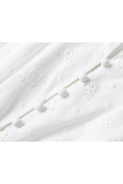 White Broderie Anglaise Dress