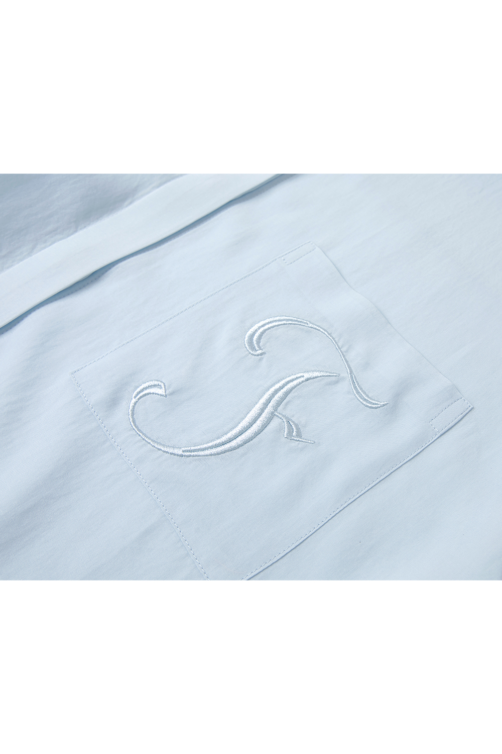 Simple Embroidered Letter Shirt-VIMLYSTORE