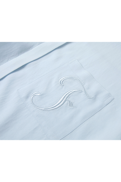 Simple Embroidered Letter Shirt