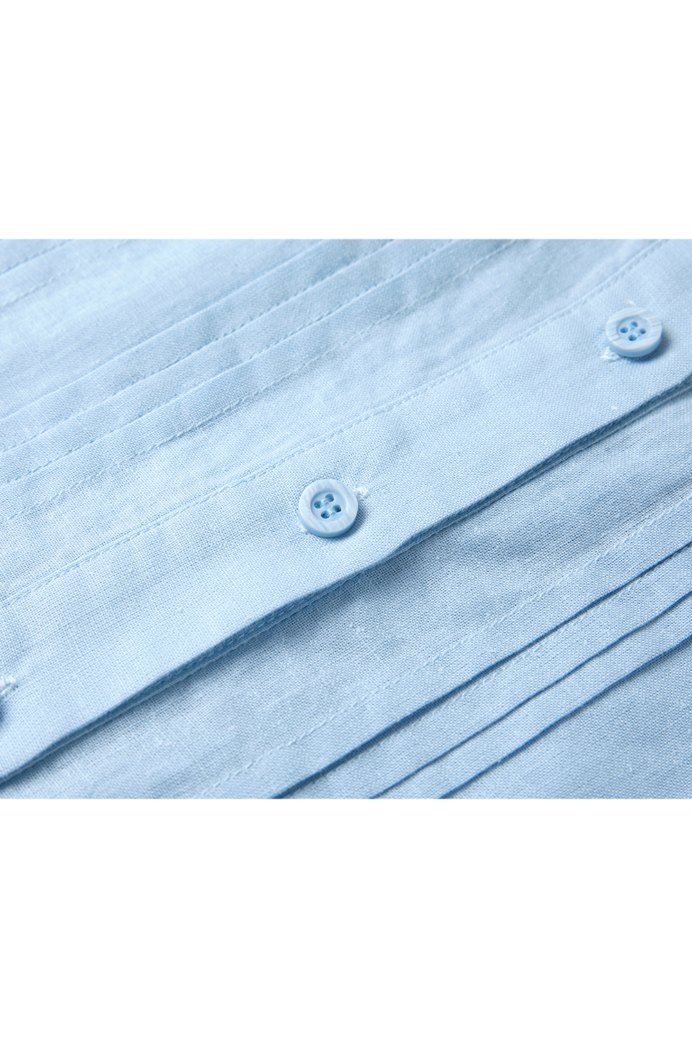 Round Neck Pleated Shirt