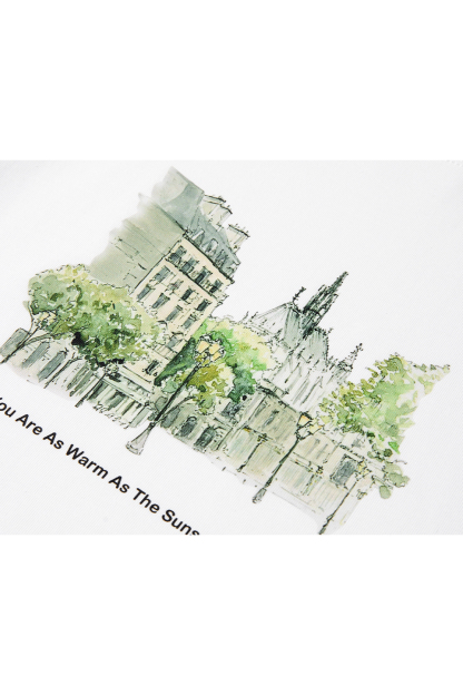 Cityscape Print T-Shirt