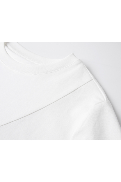 Cotton Solid Color Knitted T-Shirt