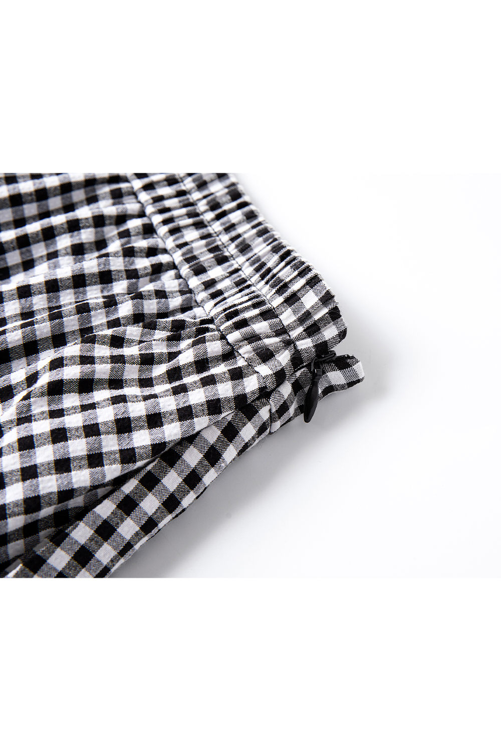 Simple Commuting Gingham Skirt