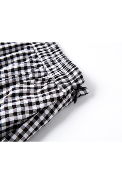 Simple Commuting Gingham Skirt