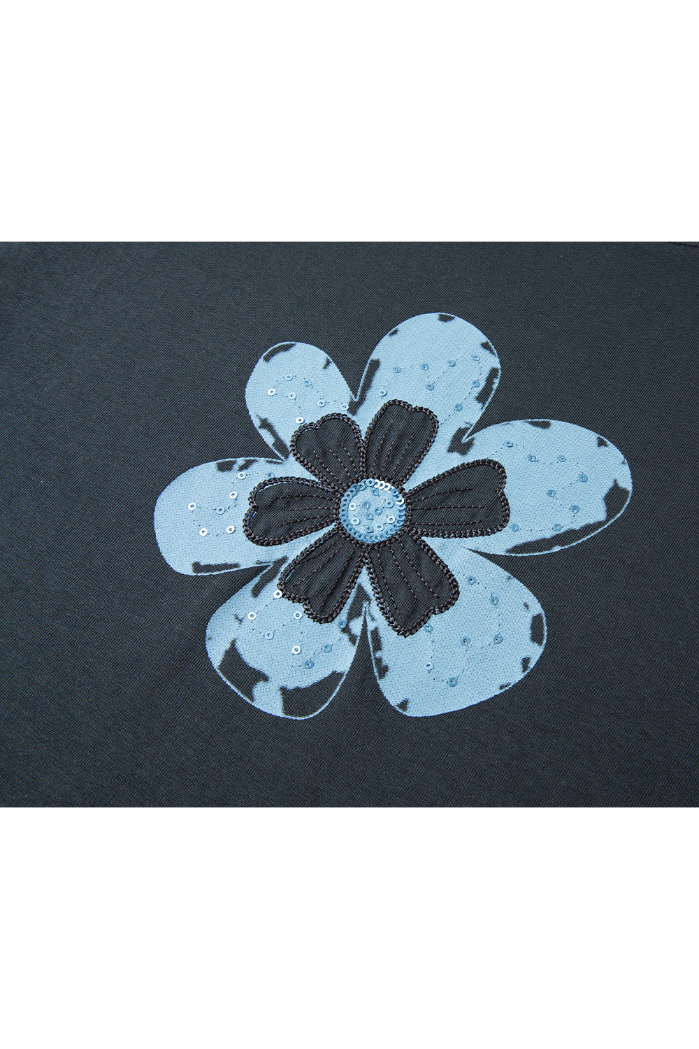 Flower Pattern Printed T-Shirt