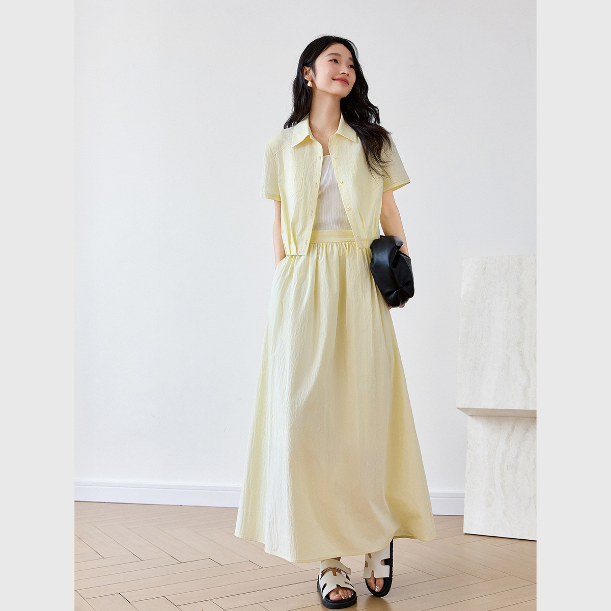 Pure Color Elegant Lady Suit