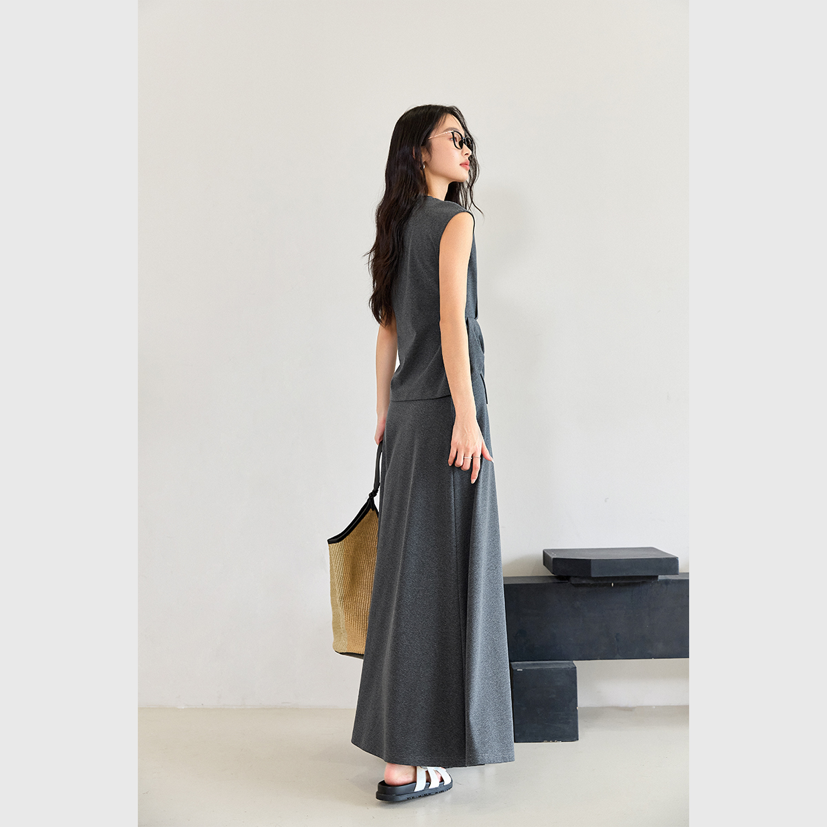 Slit Loose Casual Suit