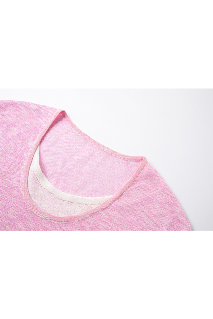 Fake Two-Piece Straight Knit Sweater