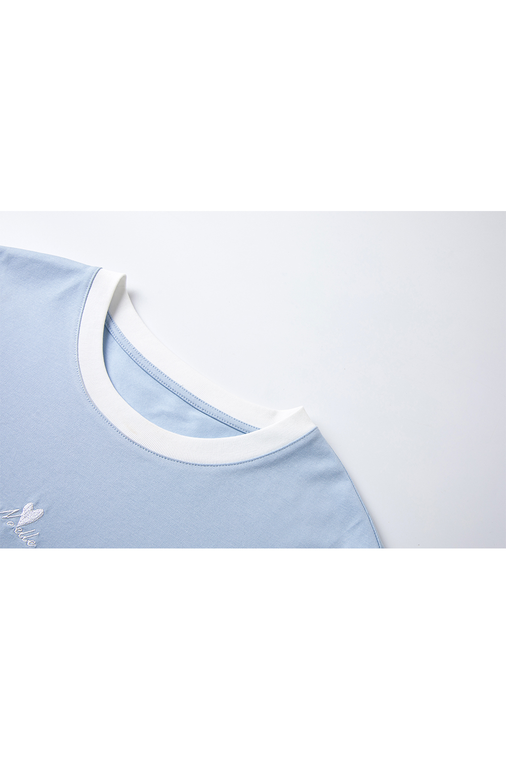 Cotton Blend Straight T-Shirt