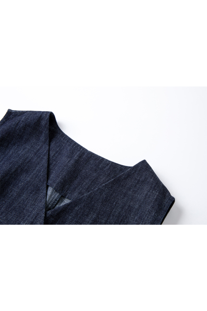 100% Cotton Vest Denim Suit