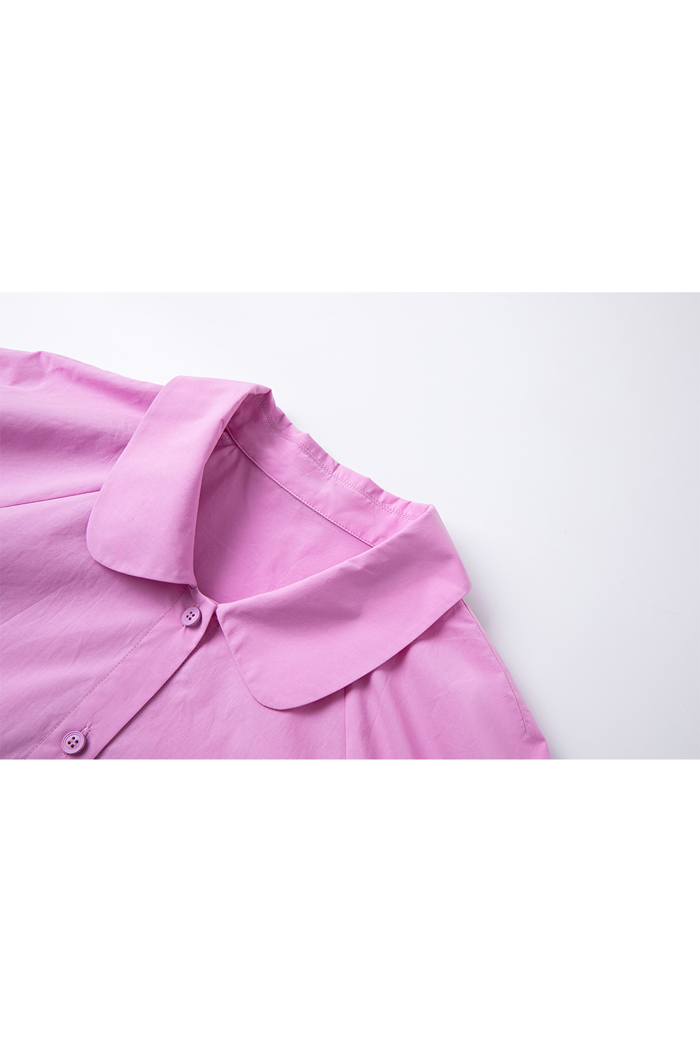 Lace Hem Casual Shirt-VIMLYSTORE