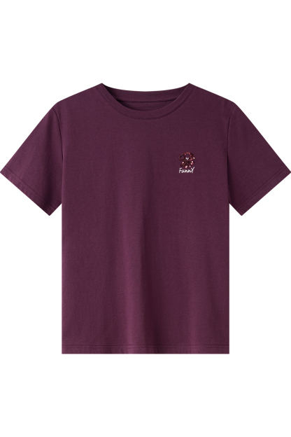Puppy Sequin Straight T-Shirt