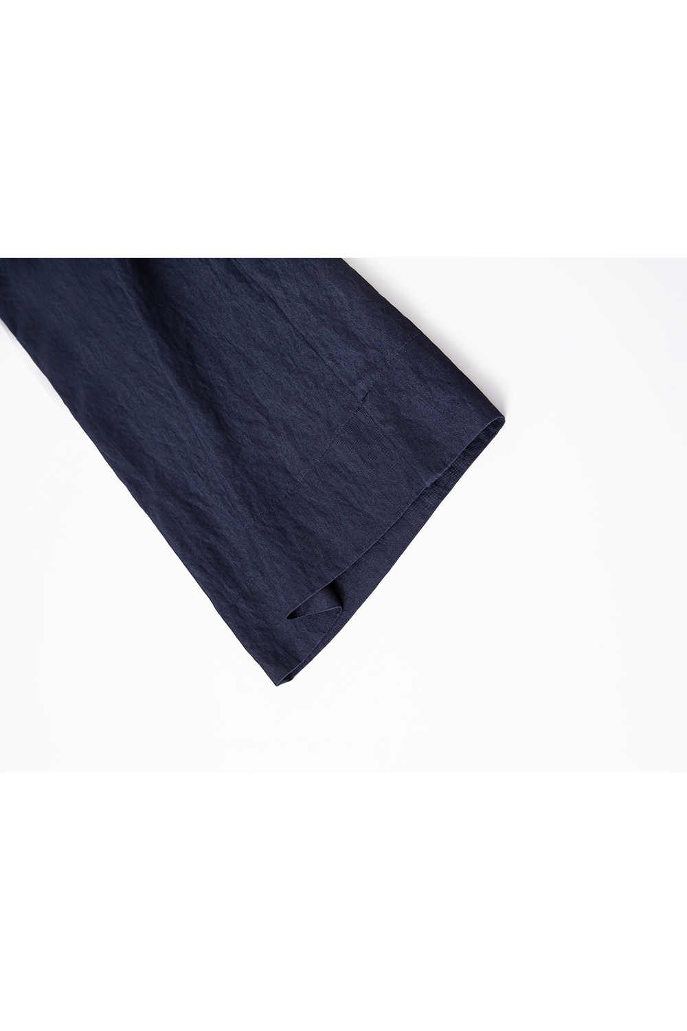 Navy Elastic-Waist Lightweight Wide-Leg Pants-VIMLYSTORE