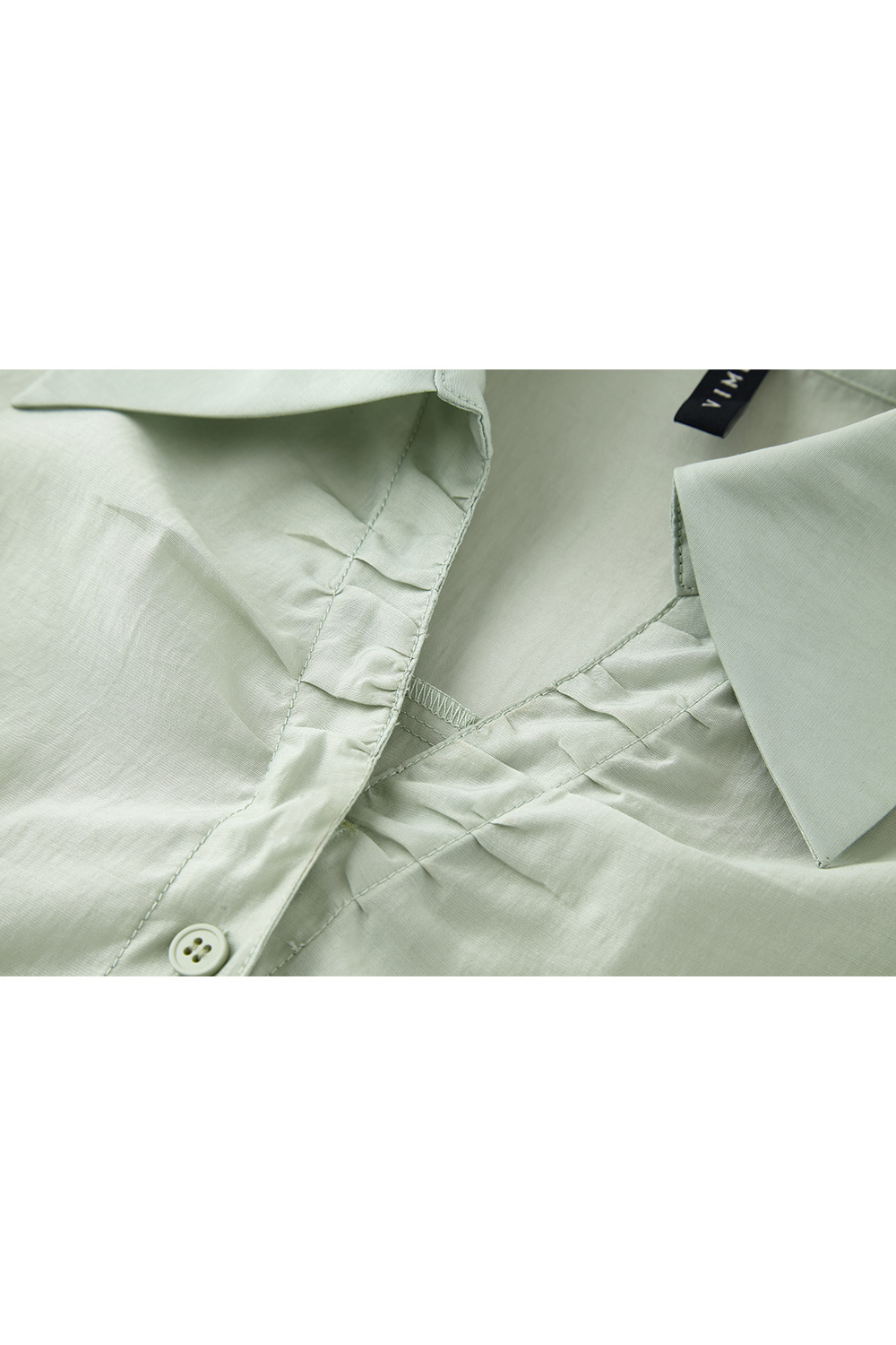 Lapel V-neck combination shirt
