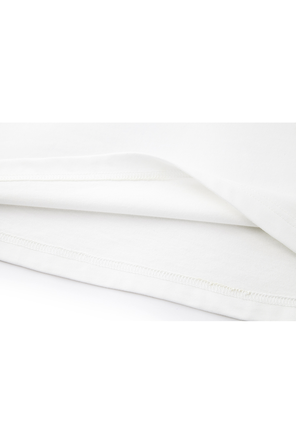 White Print Pure Cotton T-Shirt