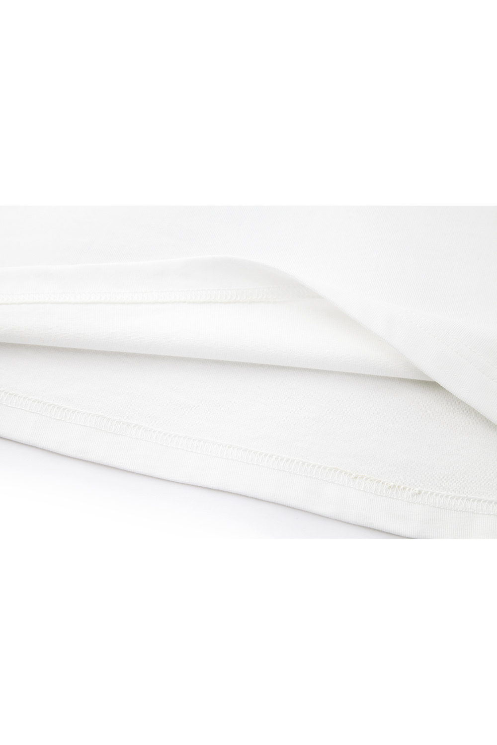 White Print Pure Cotton T-Shirt
