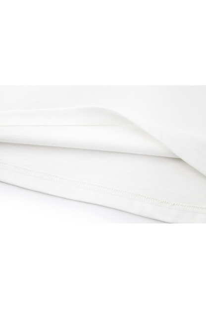 White Print Pure Cotton T-Shirt