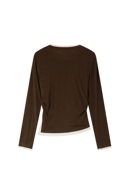 Faux Two-Piece Knitted Base Layer