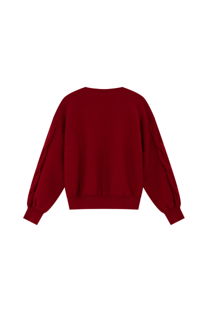 3D Line Design Sweater