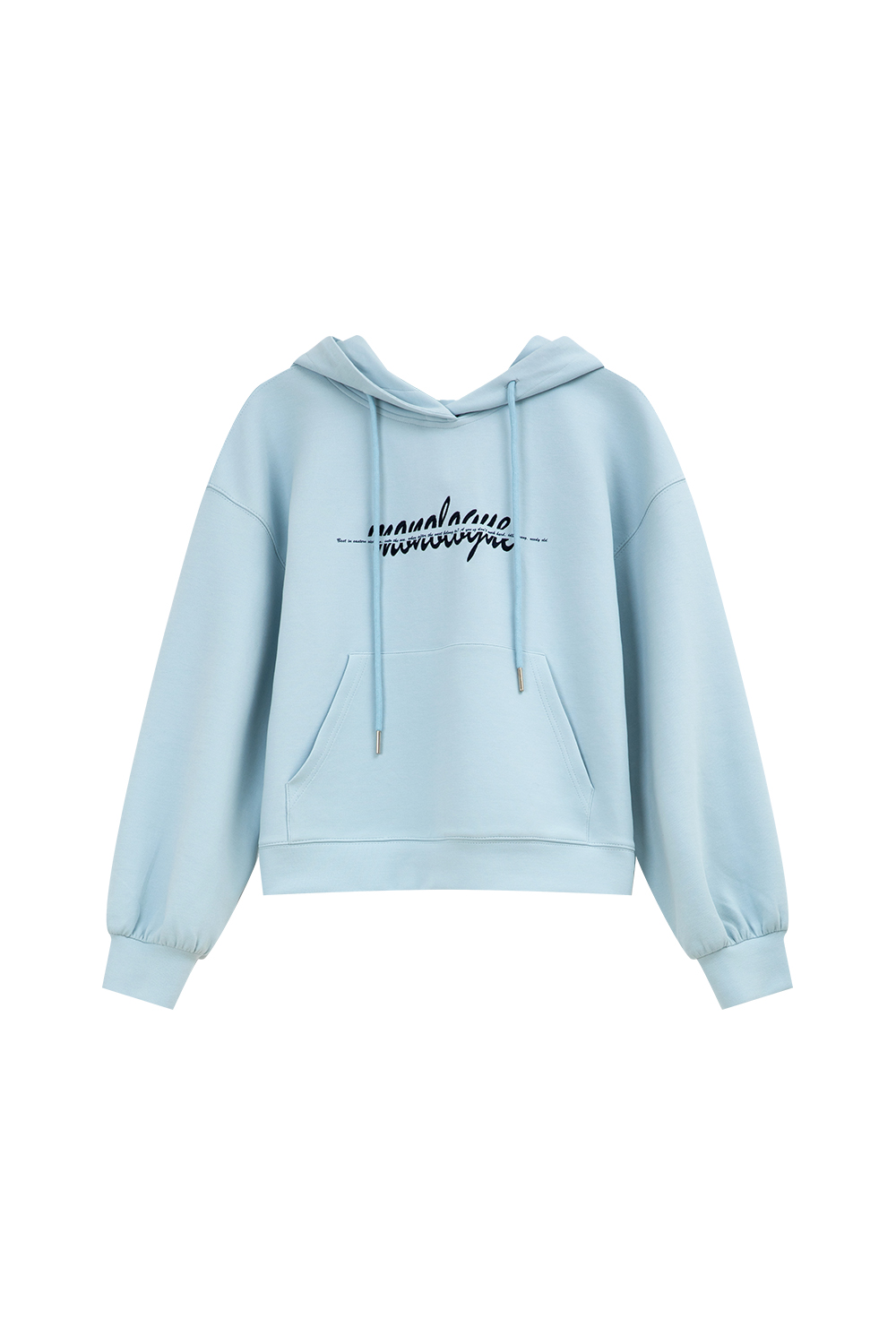 Letter American style hooded sweatshirt
