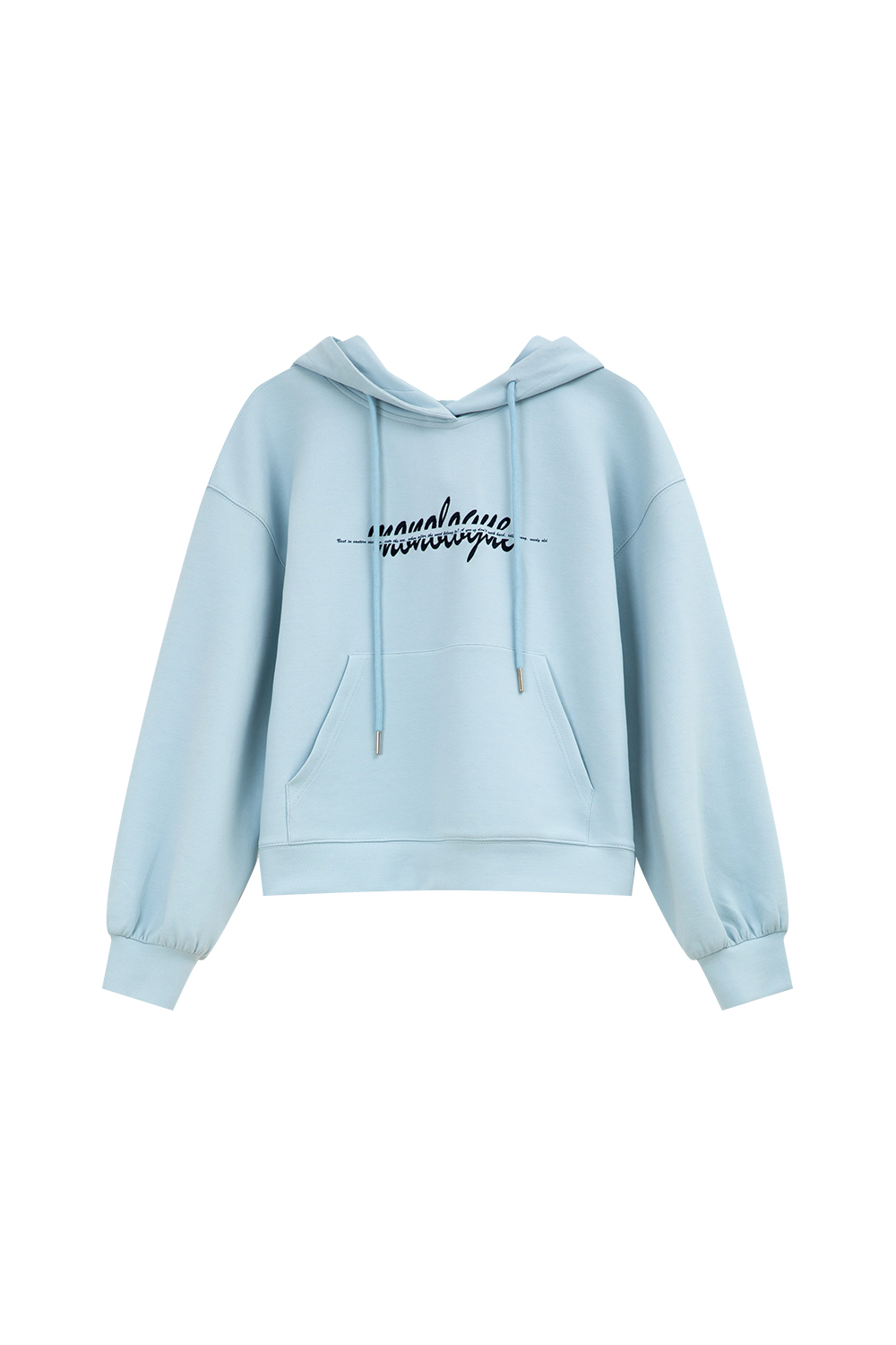Letter American style hooded sweatshirt