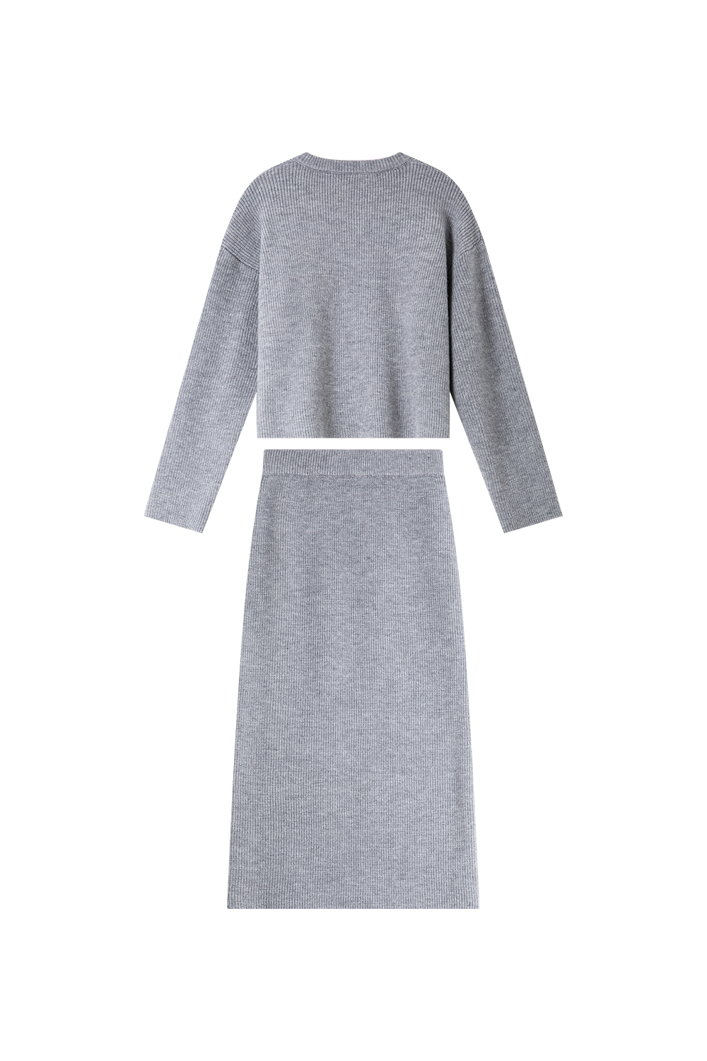 Simple And Relaxed Knitted Suit