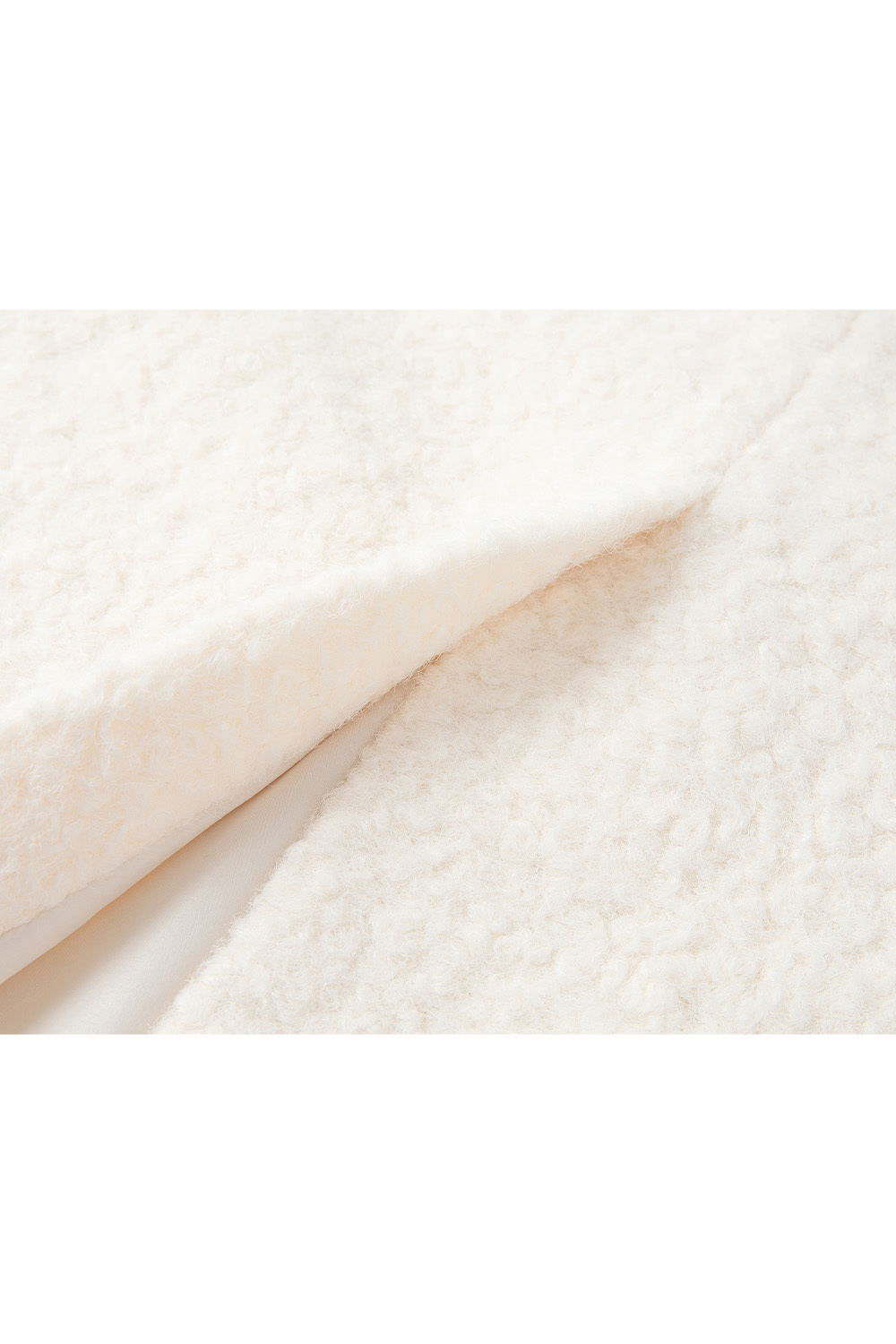 Pure-White Furry Hooded Set