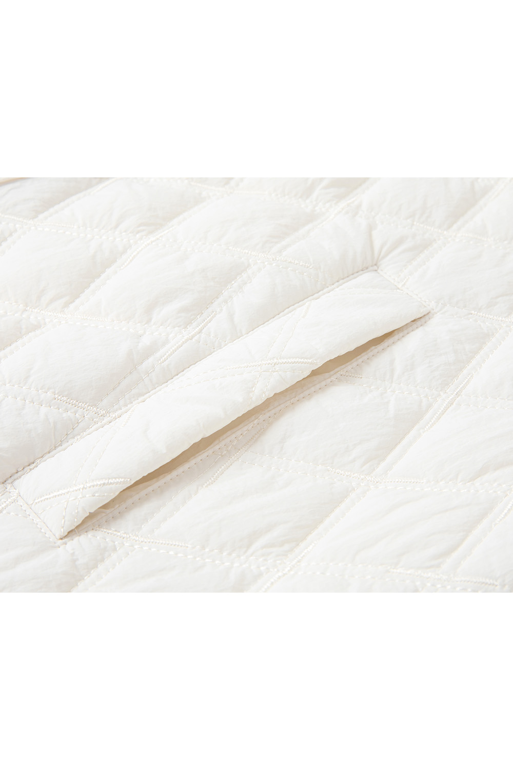 Hooded Diamond Short Cotton Coat-VIMLYSTORE