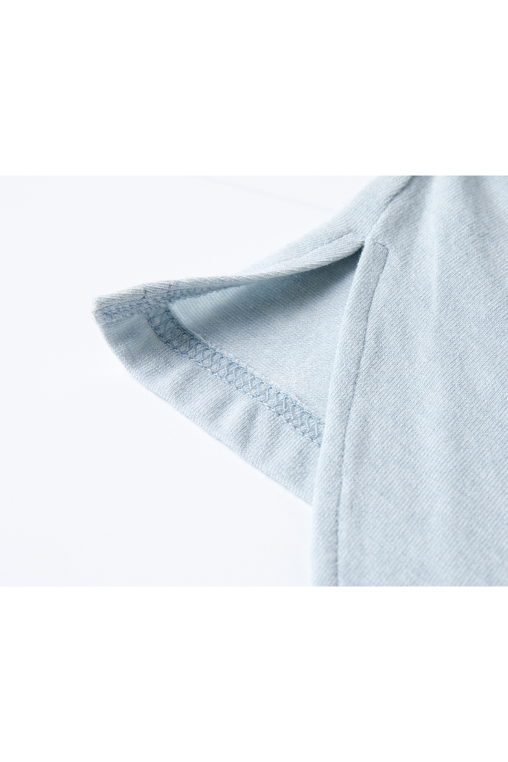 Natural Pleated Solid Color T-Shirt-VIMLYSTORE