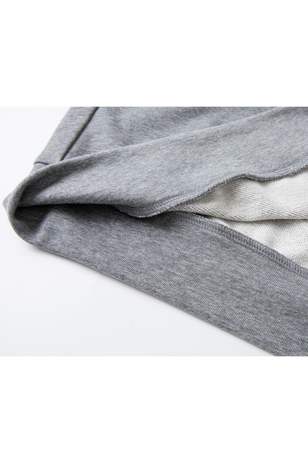 Contrast Color Fake Two-Piece Cotton Sweatshirt-VIMLYSTORE