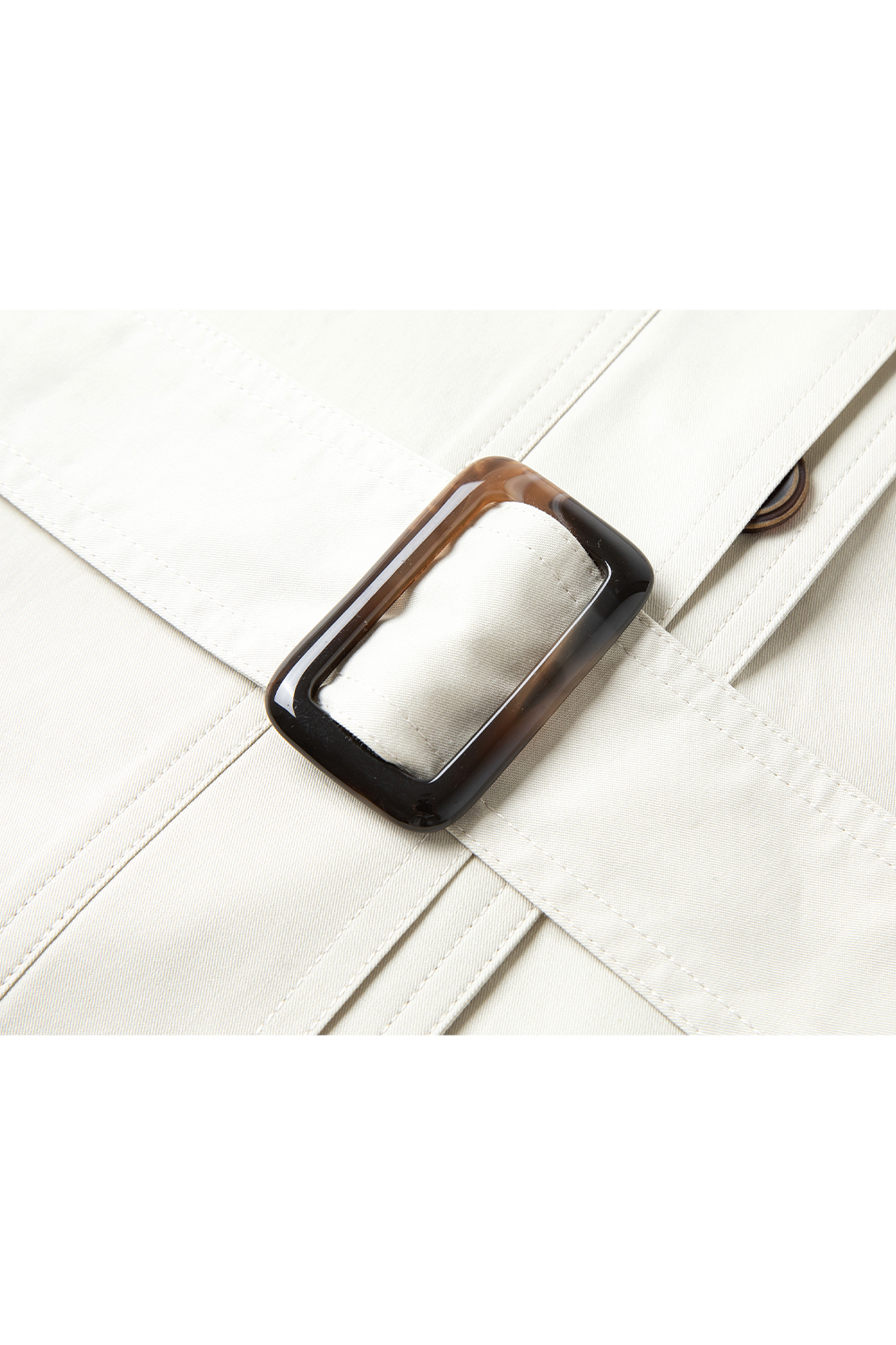 Stand-Up Collar Buttoned Trench Coat-VIMLYSTORE