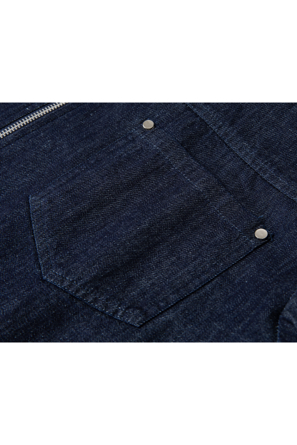 Neckline Design Denim Jacket
