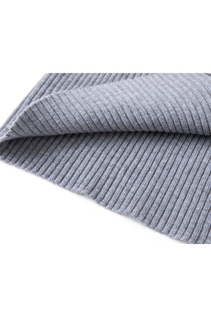 Minimal Contrast Color Knit Cardigan