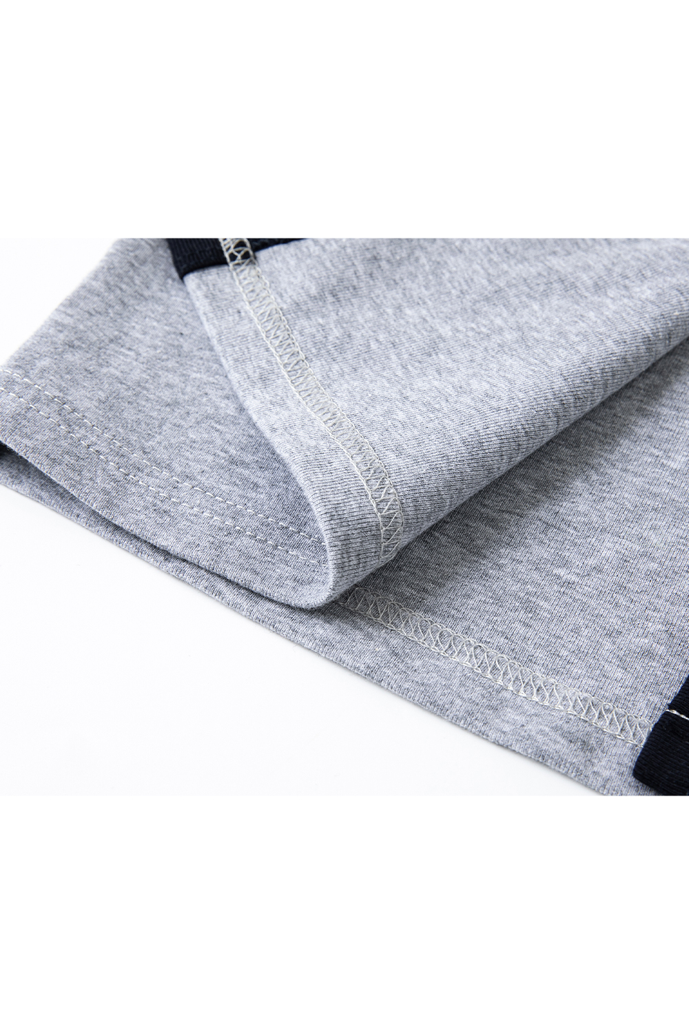 Simple Contrasting Knitted Two-Piece Suit