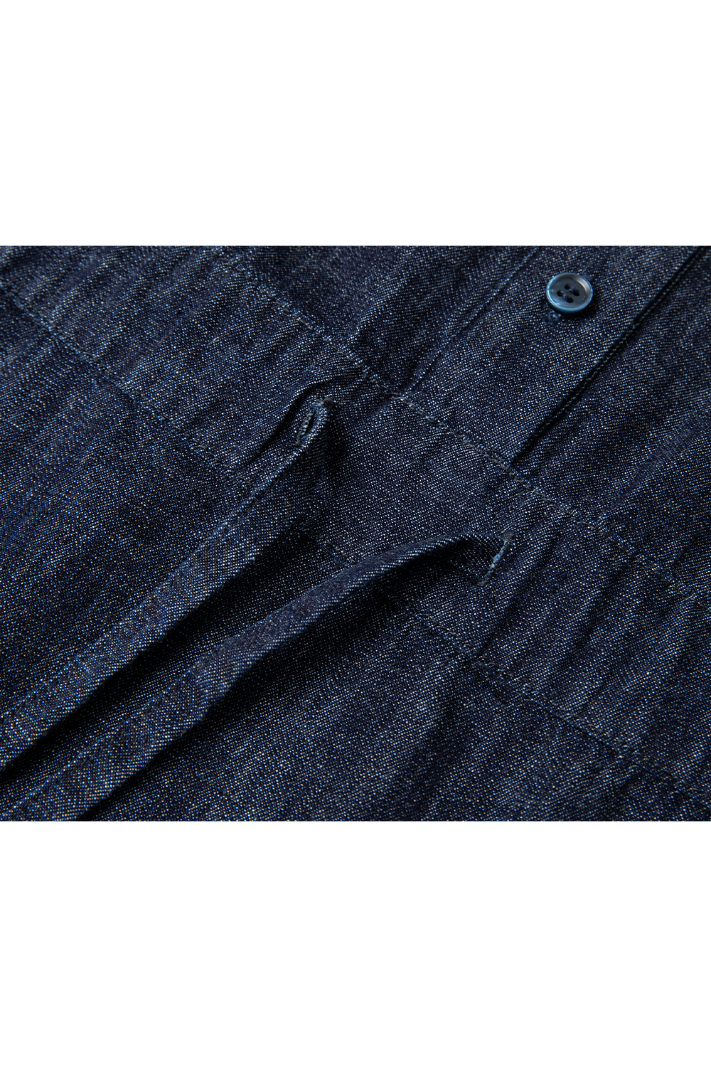 Pure Cotton Lapel Denim Dress